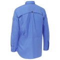 Bisley BS6414_BULT - 100% Cotton Blue X Airflow Ripstop Shirt