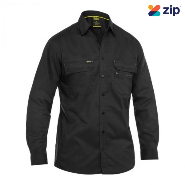 Bisley BS6490_BBLK - Black X Airflow Stretch Ripstop Shirt Specials