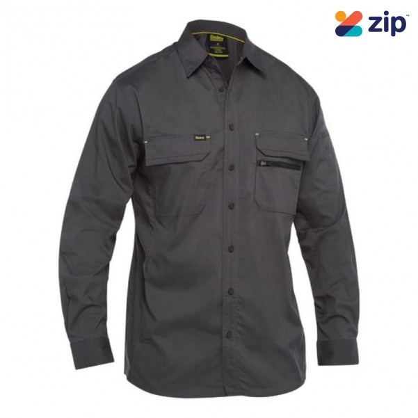 Bisley BS6490_BCCG - Charcoal X Airflow Stretch Ripstop Shirt