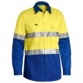 Bisley BS6696T_TT43 - Yellow/Royal Taped Hi Vis Cool Lightweight Shirt