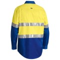 Bisley BS6696T_TT43 - Yellow/Royal Taped Hi Vis Cool Lightweight Shirt