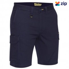 Bisley BSHC1008_BPCT - Navy Stretch Cotton Drill Cargo Short