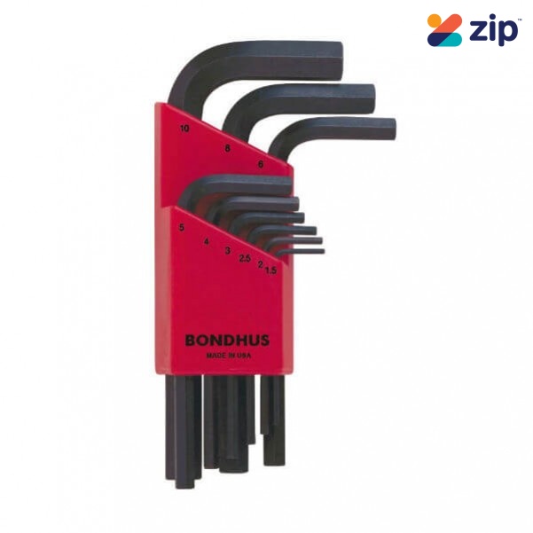 Bondhus 12299 - 9 Piece Short Hex Key Wrench Set