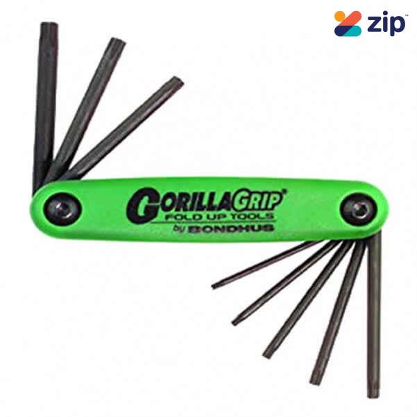 Bondhus 12632 - 8 Piece Gorilla Grip Folding Torx Key Set