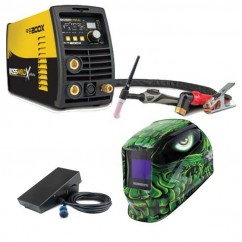 Bossweld 692200PRO - 240V X series 200 AC/DC TIG Welder with Helmet and Foot Control
