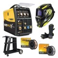 Bossweld 699188 Bundle - 240V 10A X-Series MST 188X Mig/Stick/Tig Inverter Welder Kit