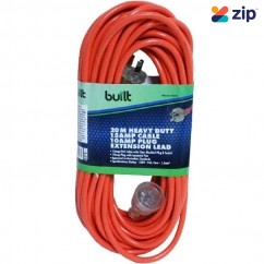 built LEAD20 - 20m 15Amp Cable 10Amp Plug Socket Extension Lead 190-52-59220