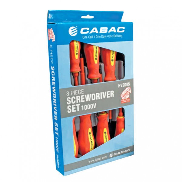 CABAC HVSDK5 - 8 Piece 1000V Screwdriver Set