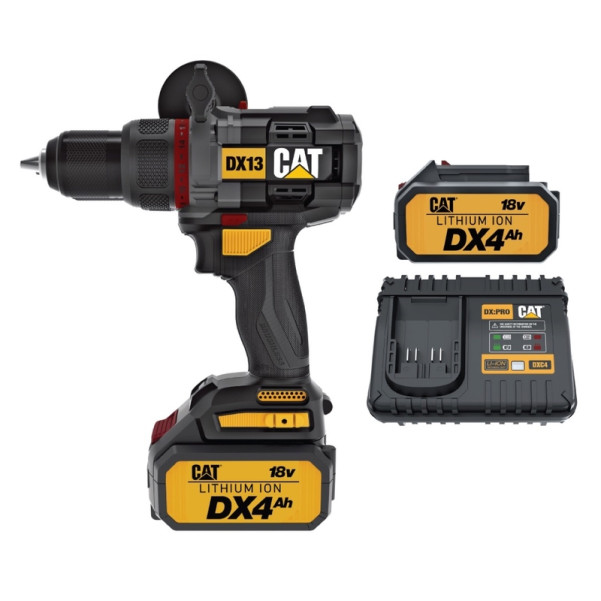 CAT DX1130.1 - 18V 80NM Brushless Hammer Drill Kit CAT DX1130.1 - 18V 80NM Brushless Hammer Drill Kit