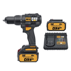 CAT® DX122B4K - 18V 65Nm Brushless Compact Hammer Drill Kit