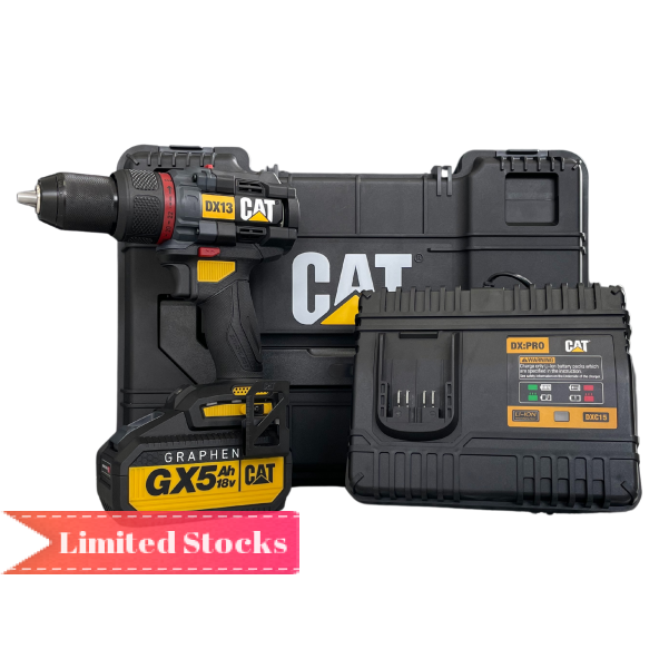 CAT® DX131G5F-PROMO - 18V Brushless Hammer Drill Kit with 4.0ah Bonus Battery CAT® DX131G5F-PROMO - 18V Brushless Hammer Drill Kit with 4.0ah Bonus Battery