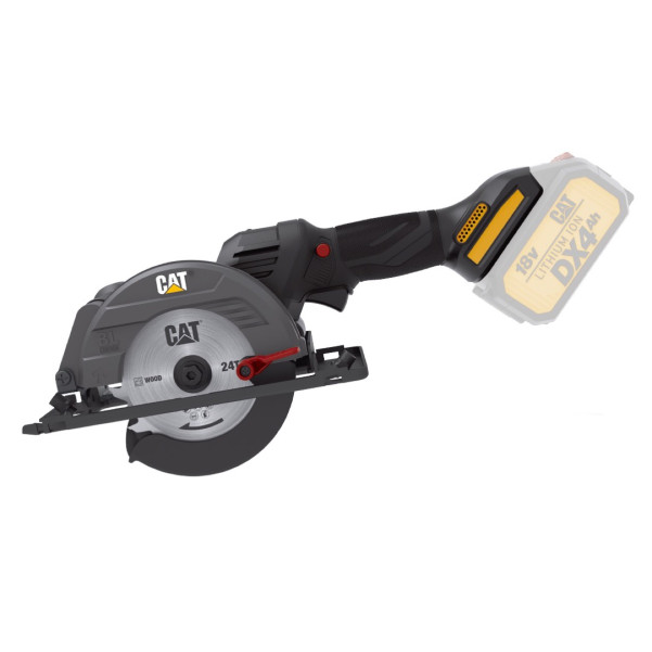 Cat® DX5010B - 18V Brushless 120mm Circular Saw Skin Cat® DX5010B - 18V Brushless 120mm Circular Saw Skin