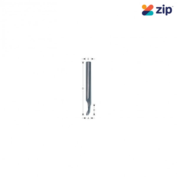 ELUMATEC 068365050 - 5mm Long Series Aluminium Straight Shank HSS Cutters Accessories