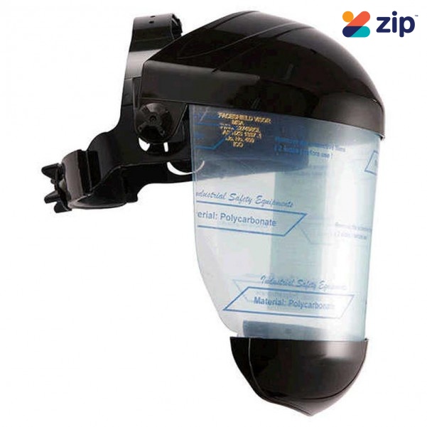 MSA 227500CL -  Black Eagle Clear Visor Faceshield Head, Eye & Ear protection