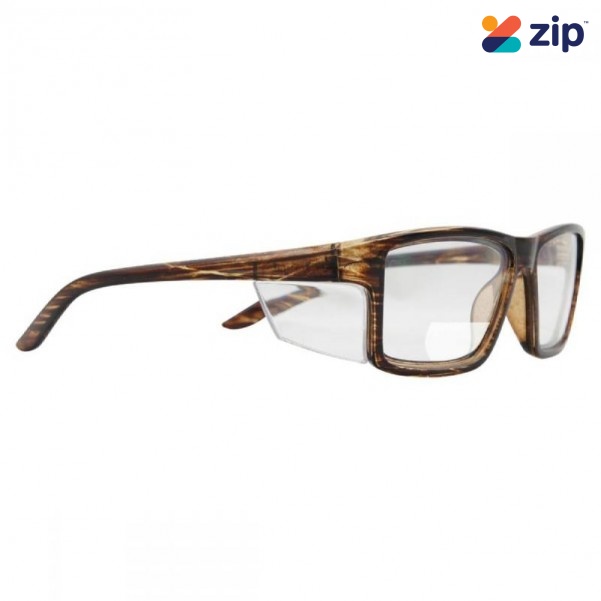 Pacific 944BR+1.50 - Wood Grain Frame Clear Lens +1.50 Safety Glasses Head, Eye & Ear protection