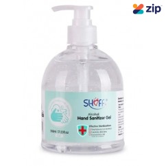 Shoff SANI500-75 Hand Sanitiser 75% Alcohol Pump Bottle 500ml