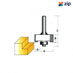 Carb-I-Tool T1712B1/2 - 31.7mm 1/2" Shank Rebating bit