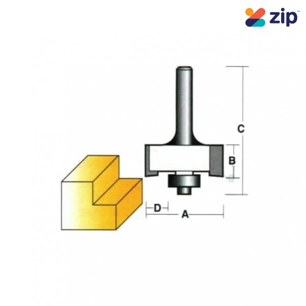 Carb-I-Tool T1720B1/2 - 1/2" Shank Rebating bit Router Bits
