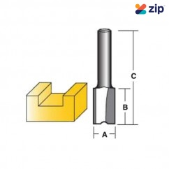 Carb-I-Tool TX208 - 6.35 mm (1/4”) Shank Solid Carbide Straight Bits