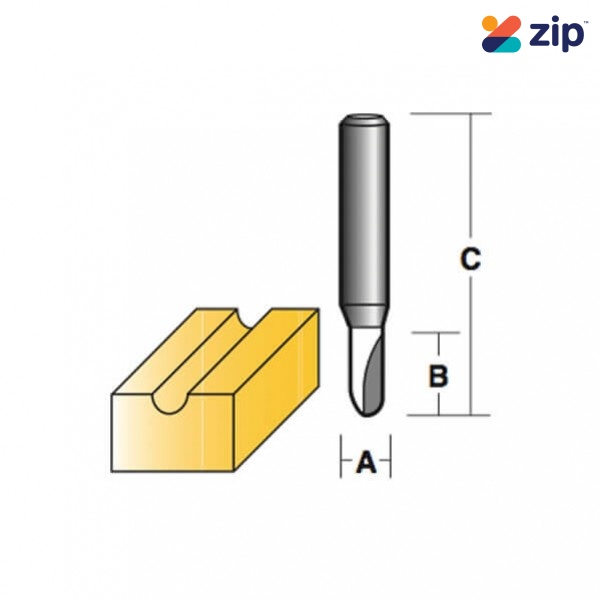 Carb-I-Tool T302 - 6.35 mm (1/4”) Shank Veining Bits