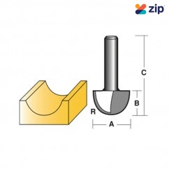 Carb-I-Tool T 408 - 1/4" Shank Solid Carbide Core Box Bits