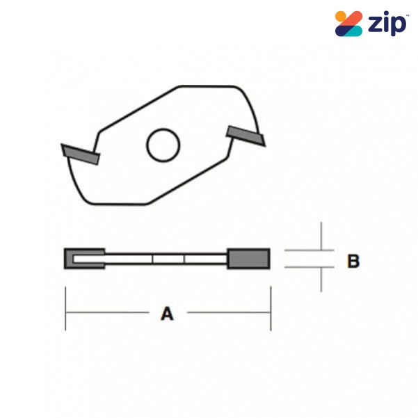 Carb-I-Tool T500-2M -  8mm (5/16”) Cutter Bore Slotting Cutter Router Bits