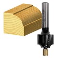 Carb-I-Tool T 608 - 2 Flute 6.35 mm (1/4") Shank Carbide Tipped Beading Bits w/ Pilot  Edge and Face Forming Bits