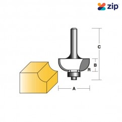 Carb-I-Tool T712B1/2 - 1/2” Shank Cove Router Bit