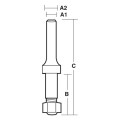 Carb-I-Tool TA9 - 6.35mm (1/4 inch) Slot Cutter Arbors