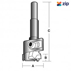 Carb-I-Tool TAHB50 - 10mm (3/8”) Shank Adjustable Hinge Boring Bit (Tct)