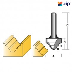 Carb-I-Tool TC10 1/2 - 1/2” Shank Carbide Tipped Two Flutes Classical Bit