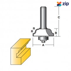 Carb-I-Tool TCW1B1/2 - 12.7mm (1/2”) Shank Window Sash & Rail Bit