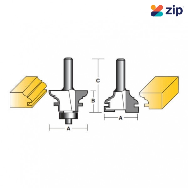 Carb-I-Tool TPD1B-1/2 - 12.7mm (1/2”) Shank Panel Door Bit