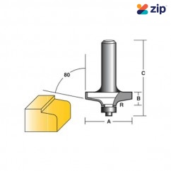 Carb-I-Tool TRR16B1/2 - 12.7 mm (1/2”) Shank Chamfering Bit With Radius