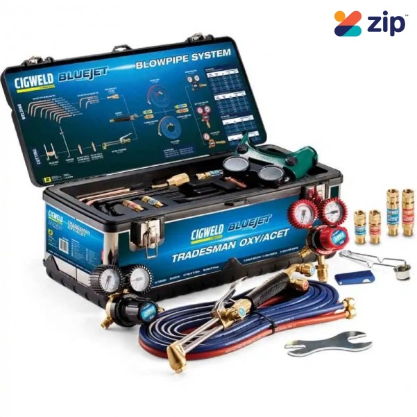 Cigweld 208001 -  BlueJet Tradesman Oxygen/Acetylene Kit Gas Welding & Cutting