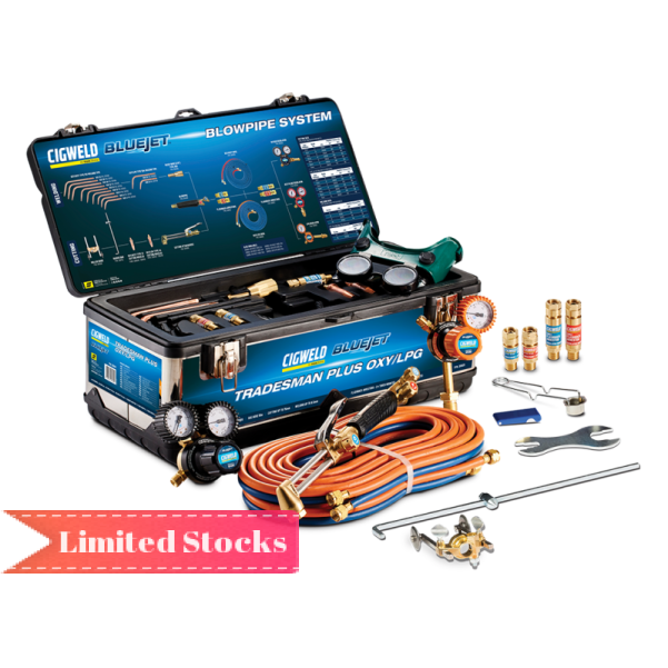 Cigweld 208021 - BlueJet Tradesmans Plus Gas Kit – Oxy/LPG Cigweld 208021 - BlueJet Tradesmans Plus Gas Kit – Oxy/LPG