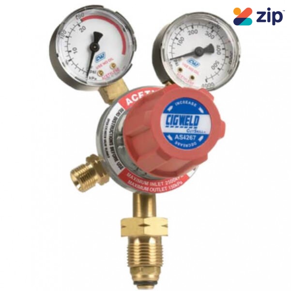 Cigweld 210223 - VI 150KPA Cutskill Acetylene Regulator Gas Welding & Cutting