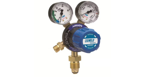 ★S★ BlueJet Argon Vertical Inlet Regulator 45LPM - Cigweld