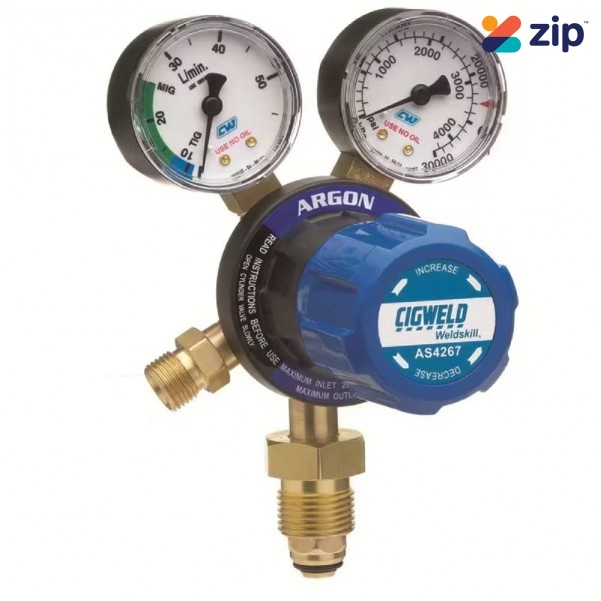 Cigweld 210254 - Bluejet Bottom Entry Type 10 Argon Regulator Regulators