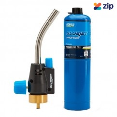 Cigweld 308402 - JET409 Triple-Point Flame BlueJet Torch and Propane Fuel Cell Gas Combo Kit Gas Bottles