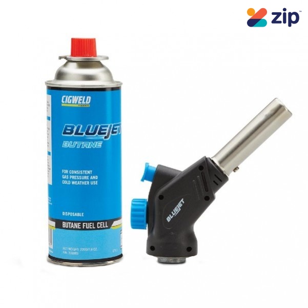 Cigweld 308406 - JET413 Concentrated Flame BlueJet Torch and Butane Combo Kit