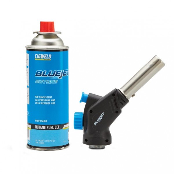 Cigweld 308406 - JET413 Concentrated Flame BlueJet Torch and Butane Combo Kit