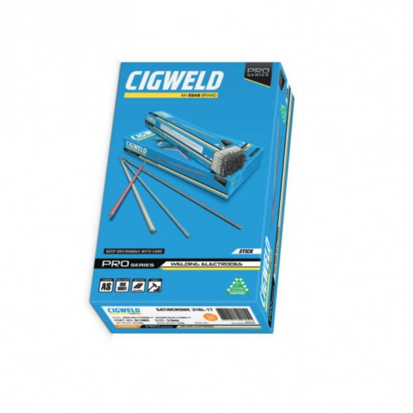 Cigweld 611602N - Satincrome 308L-17 2.5mm 1.5kg Welding Electrodes Electrodes