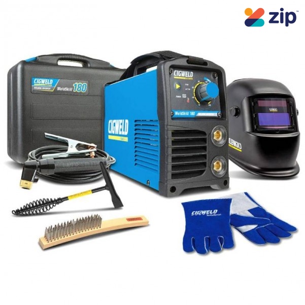 Cigweld PP180iA21 - Weldskill 180A DC Stick & Lift TIG Multi Process Inverter Welder Pack Mig