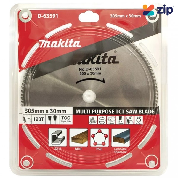 Makita D-63591 - 305mm x 30 x 120T Multi-Purpose TCT Saw Blade  Makita Accessories