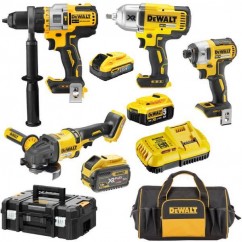 Dewalt DCZ441P1X1T-XE - 18V-54V 9.0Ah/5.0Ah FlexVolt XR Li-Ion Cordless Brushless 4 Piece Combo Kit 