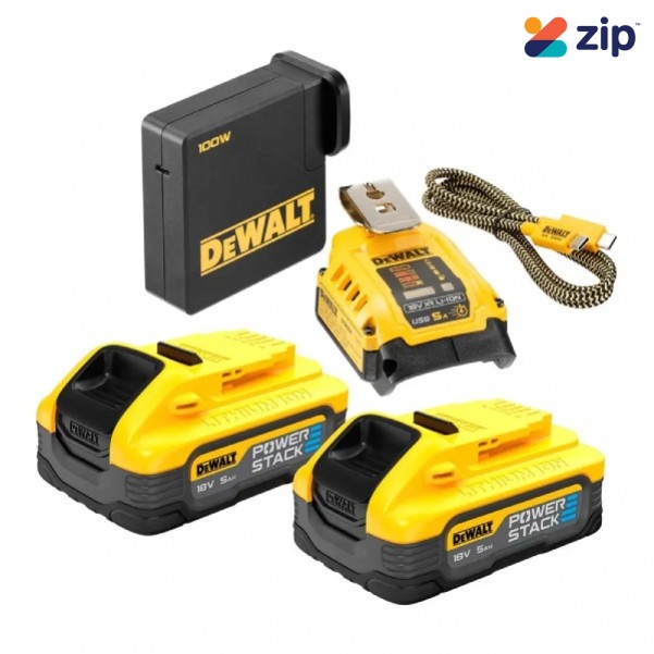 DEWALT DCB094H2-XE - 18V XR 5.0Ah Cordless Powerstack Starter Kit