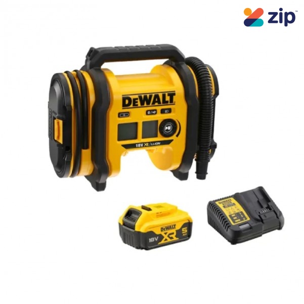 DeWalt DCC018P1-XE - 8V 5.0Ah XR Li-ion Cordless Triple Source Tyre Inflator Combo Kit