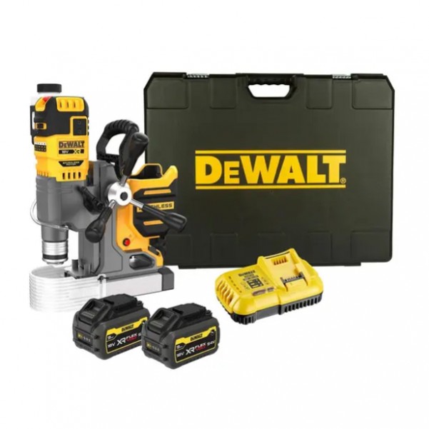 DEWALT DCD1623X2G-XE - 18V 9Ah XR Brushless Cordless Magnetic Drill Press Kit Magnetic Drill