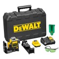 DeWalt DCE089D1G-XE - 10.8V Cordless 3 Way Green Beam Self Levelling Multi Line Laser Kit